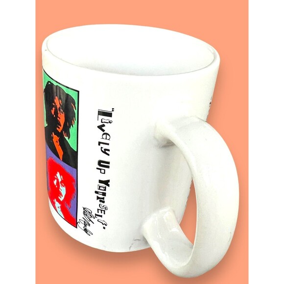 Vintage Bob Marley Coffee Tea Mug Lively Up Yourself Beat Street 1995 Pop Art - Picture 2 of 7